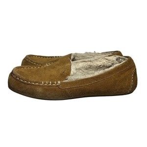 Koolaburra by UGG Lezly Slippers Wool Lined Slip On Shoes Women 10 Brown Suede